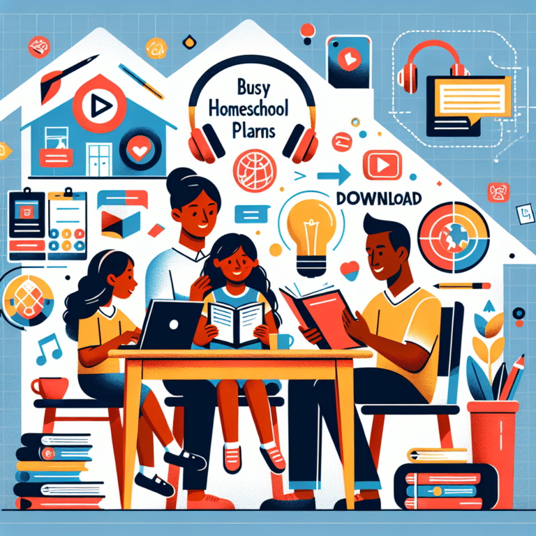 Downloadable Lesson Plans for Busy Homeschool Parents