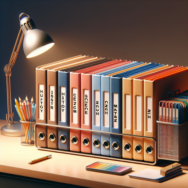 Organizing Homeschool Notebooks and Files